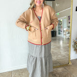 Camel Found My Cowboy Cardigan