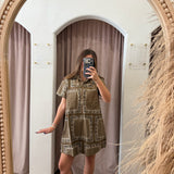 Olive You Bandana Mini Dress