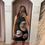 Ball Drop Disco Mini Dress