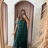 Dance With Me Sheer Maxi Dress - Christmas