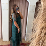 Dance With Me Sheer Maxi Dress - Christmas