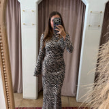 Georgie Zebra Maxi Dress