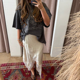 Asymmetrical Trend Girl Skirt - White