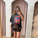 Roaring Leopard Mini Skirt
