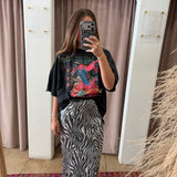 Move It Zebra Sequin Maxi Skirt