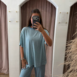 Thin Chillen Stripe Top - High Tides Blue