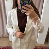 Lace Trend Girl Blazer - White