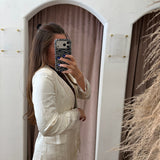 Lace Trend Girl Blazer - White