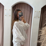 New Traditions White Eyelet Top