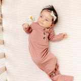 Blakely Knotted Gown - Newborn-3M