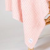 Chenille Small Blanket - Blush Pink