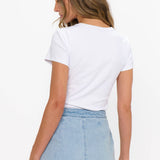 {MUMU} Wyatt Denim Wrap Mini Skort - Twister Blue