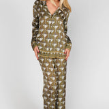 {Mumu} Overslept PJ Set - Extra Dirty Martini Silky
