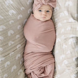 Dusty Rose Bamboo Stretch Swaddle