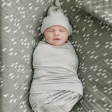 Sage Bamboo Stretch Swaddle