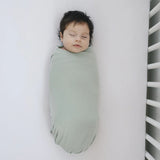 Sage Bamboo Stretch Swaddle
