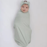 Sage Bamboo Stretch Swaddle