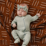 Sage Bamboo Footed Zipper