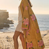 {Spell} Coastal Granny Maxi Cardigan - Mustard