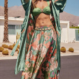 {Spell} Floridian Reversible Robe - Sage