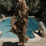 Samantha Lace Gown - Vintage Leopard