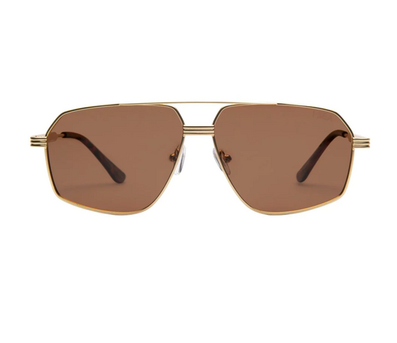 Bliss Sunglasses- Gold/Brown