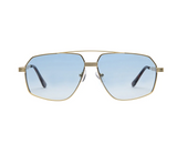 Bliss Polarized Sunglasses- Gold/Blue Gradient
