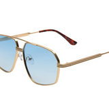 Bliss Polarized Sunglasses- Gold/Blue Gradient