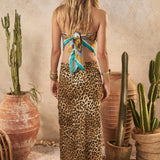 Samantha Bias Skirt - Vintage Leopard