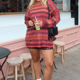 {Mumu} Crayon Tunic Sweater - Mood Ring Knit