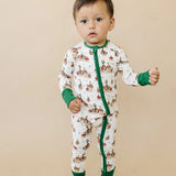 Bamboo Zipper Pajama - Merry Mallards