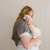 Olive Bloom Muslin Burp Cloth