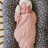 Pink Stripes Muslin Swaddle Blanket
