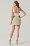 Aria Bustier Bodysuit- White