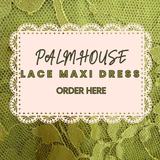 Palm House Green Lace Maxi Dress