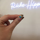 Tiny Dot Turquoise Ring