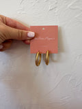 LG Cable Earrings 14KT GD