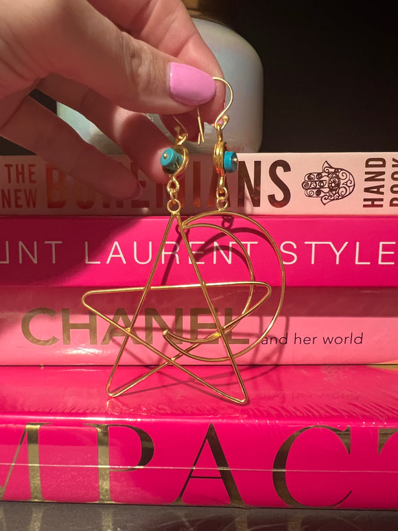 Stars And Moon Earrings