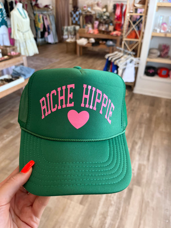 Riche Hippie Trucker Hat- Green