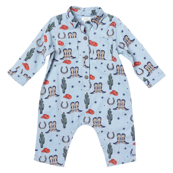 Baby Boy's Easton Romper - Tiny Rodeo