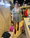 PRE ORDER ETA 11/1 Playing Checkers Romper