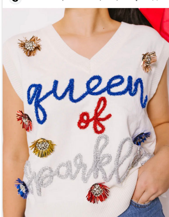 Queen Of Sparklers Sweater Tank