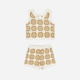 Crochet Tank Set - Marigold Daisy