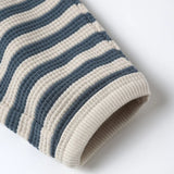 Waffle Slouch Set || Ocean Stripe