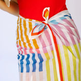 Rainbow Stripe Sarong Skirt
