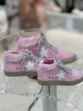 Paulina Pink Canvas Kids Sneakers