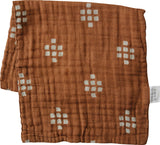 Chestnut Textile Burp Cloth